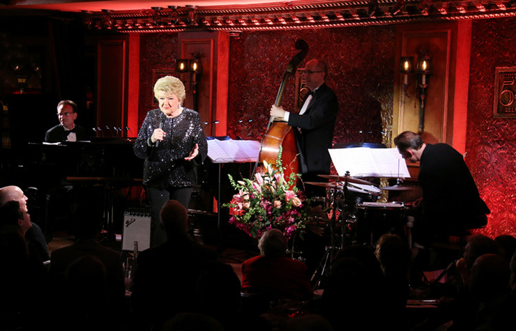 Marilyn Maye and her Trio, Tedd Firth, Tom Hubbard, and Daniel Glass, celebrated her 90th birthday at Feinstein’s/54 Below.