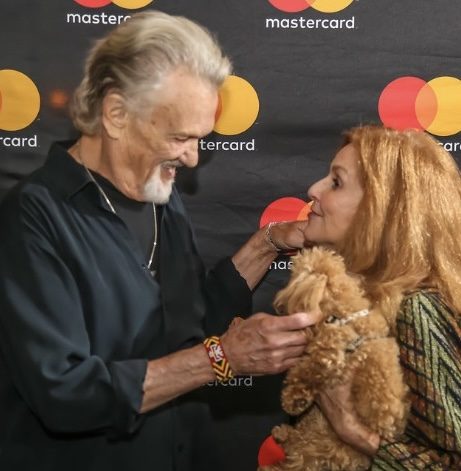 Country music legend, Kris Kristofferson with Karen and Bellini at City Winery NY.