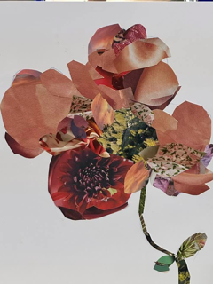 Floral Collage in Paper