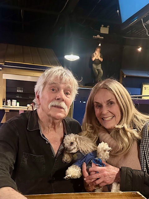 Karen and Mango catch up with singer/songwriter Tom Rush at the Birchmere Music Hall