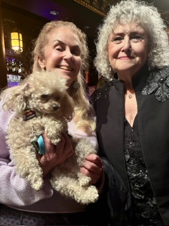 Karen and Mango with Melissa Manchester after her fabulous show at 54 Below